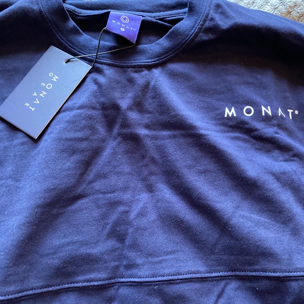 MONAT gear men gratitude long sleeve top navy